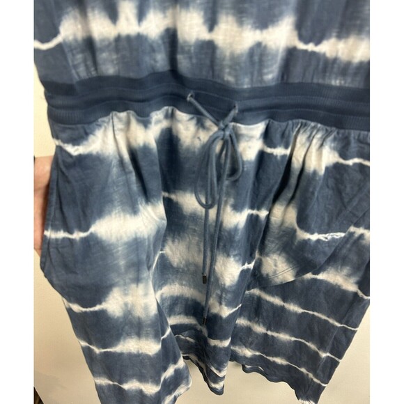 Sundance Catalog Elara Tie Dye Dress In Blue Size Medium Relaxed Fit pockets - Picture 6 of 8